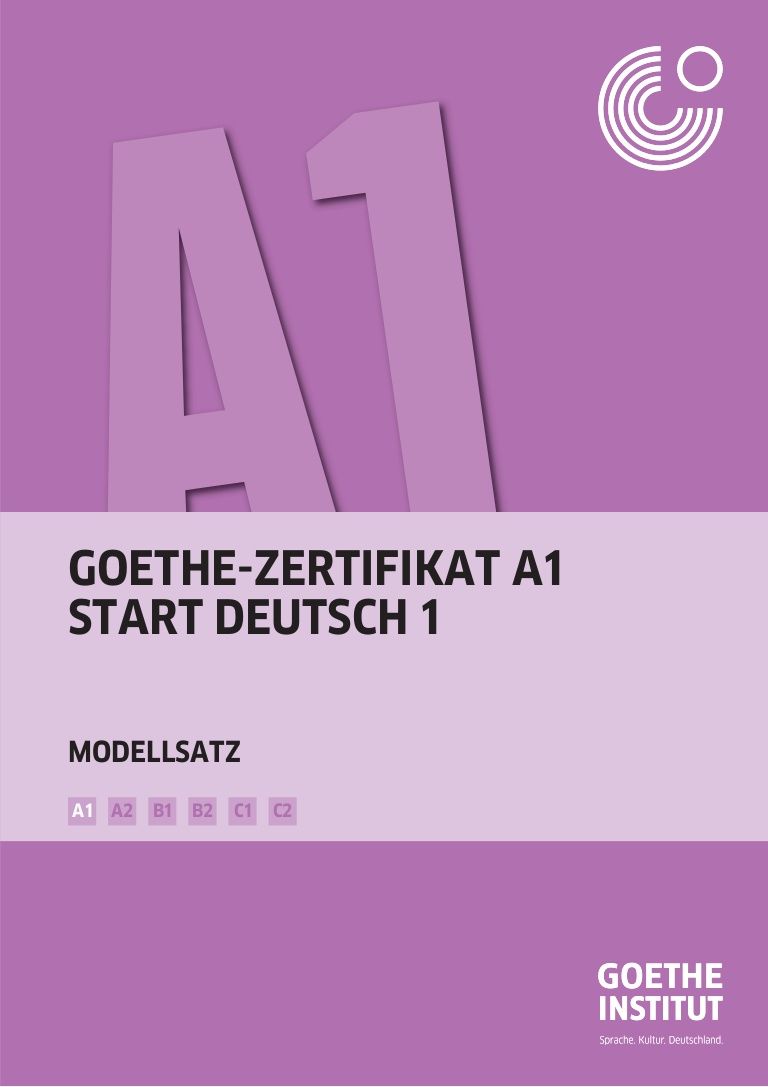 Goethe-Zertifikat A1 Start Deutsch 1